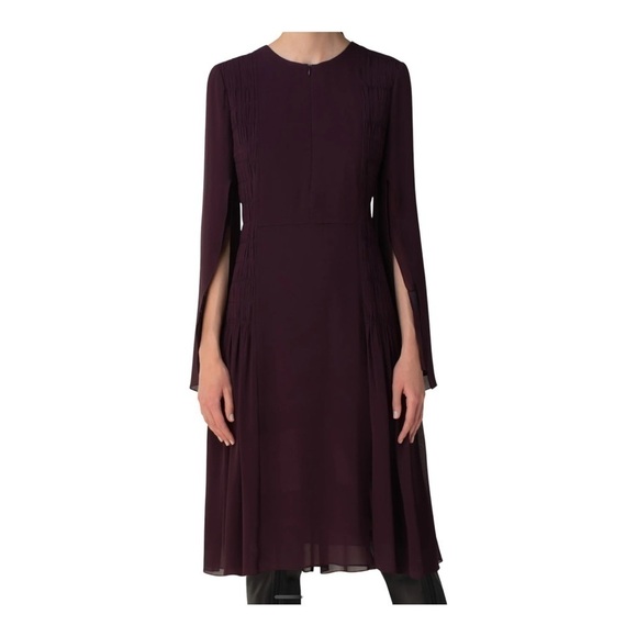 SAINT Laurent eggplant purple sheath mini dress